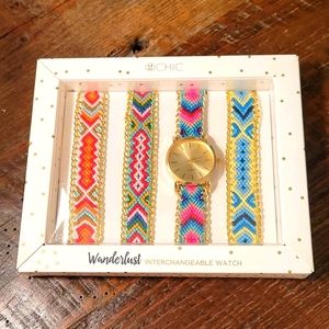 Watch with changeable bands